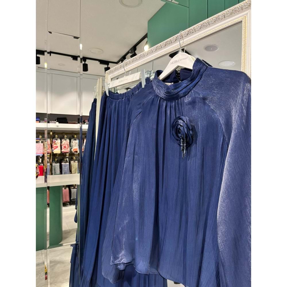 MARCHA JAKARLI ETEKLİ TAKIM - LACİVERT - 40