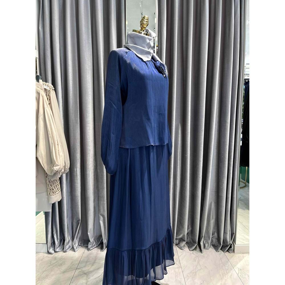 MARCHA JAKARLI ETEKLİ TAKIM - LACİVERT - 40