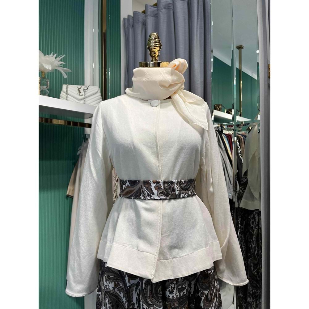 HEWES KETEN ETEKLİ TAKIM - KAHVERENGİ - 1