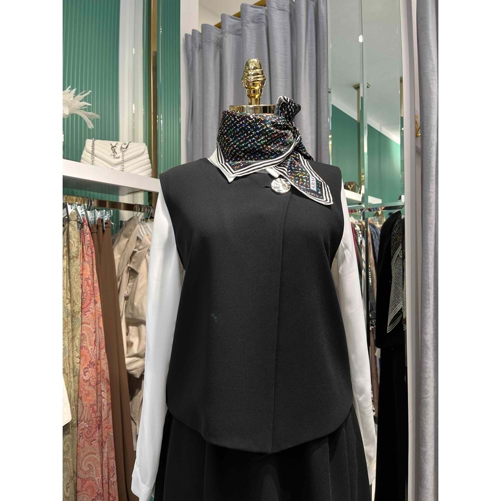 TRİPEN ETEKLİ TAKIM - SİYAH - 3