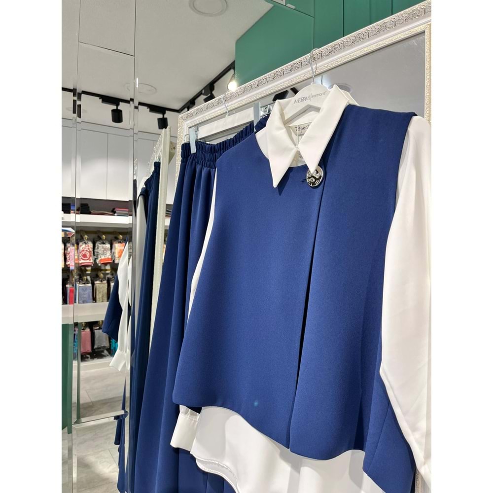 TRİPEN ETEKLİ TAKIM - LACİVERT - 2