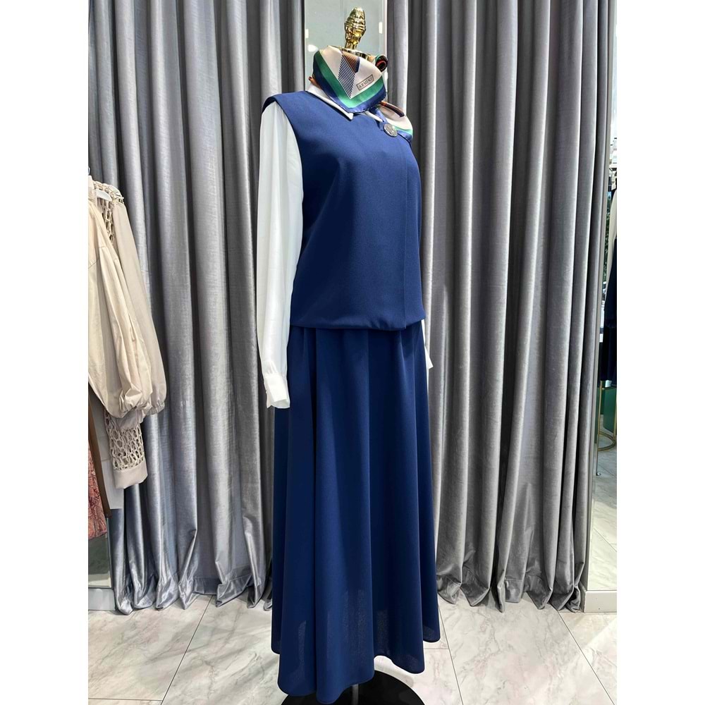 TRİPEN ETEKLİ TAKIM - LACİVERT - 2