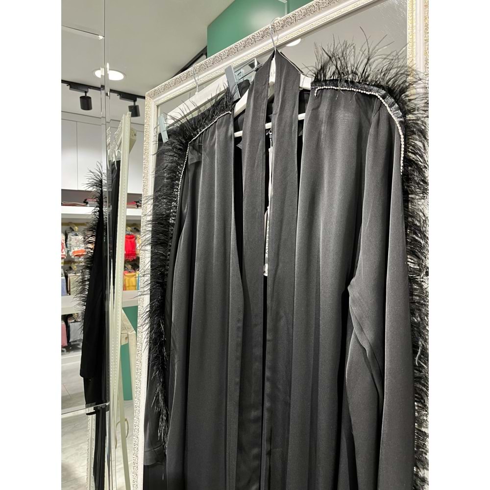 LİSA TÜYLÜ PANTOLON TAKIM - SİYAH - 1