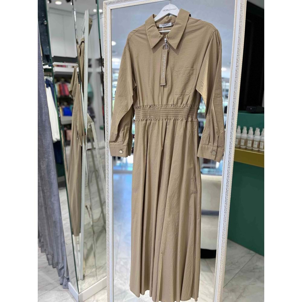 MARCHA ELBİSE 10660 - VİZON - 2