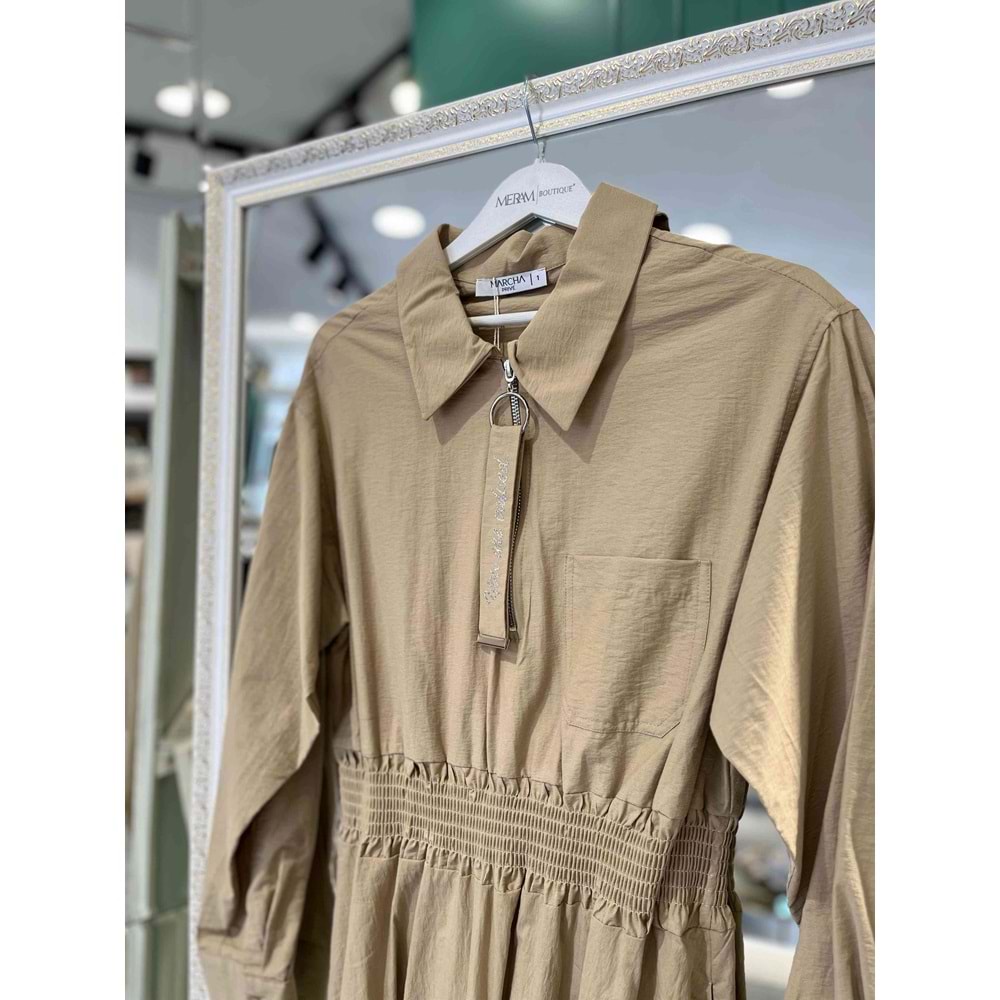 MARCHA ELBİSE 10660 - VİZON - 2