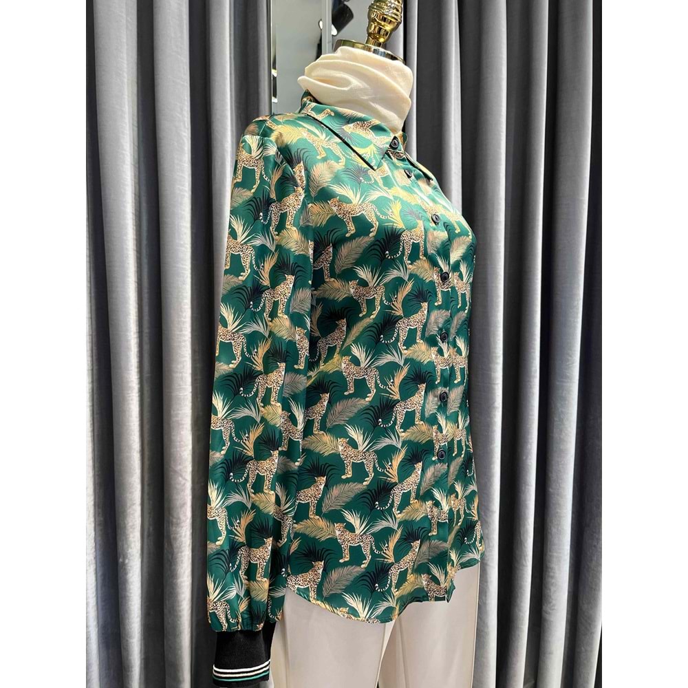 NARS KAPLANLI KREP GÖMLEK - DESENLİ - 2