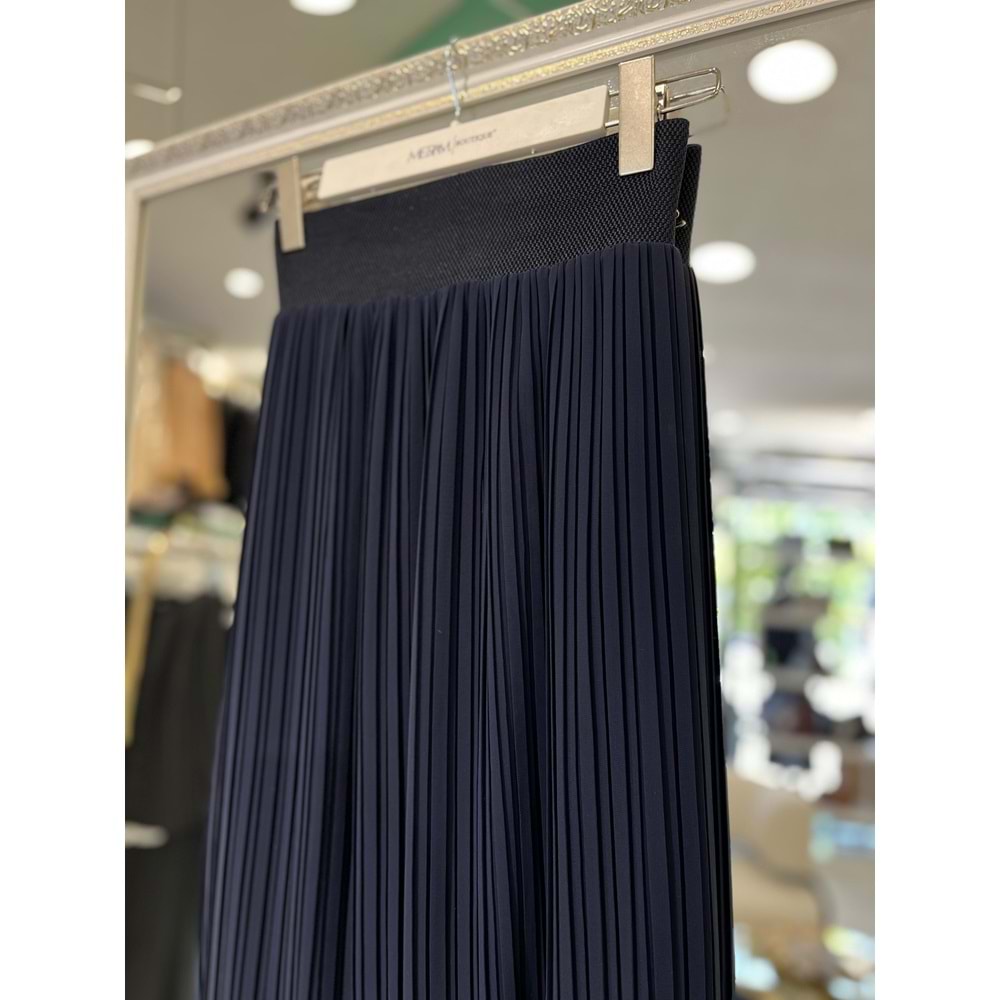 NURGÜN PİLİSELİ ETEK 3060 - LACİVERT - 1