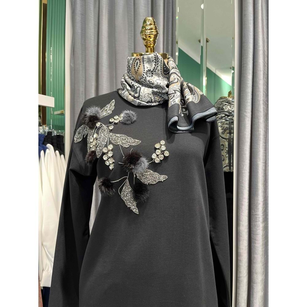 ZAFİRA VALERIA İKİLİ TAKIM - SİYAH - 1