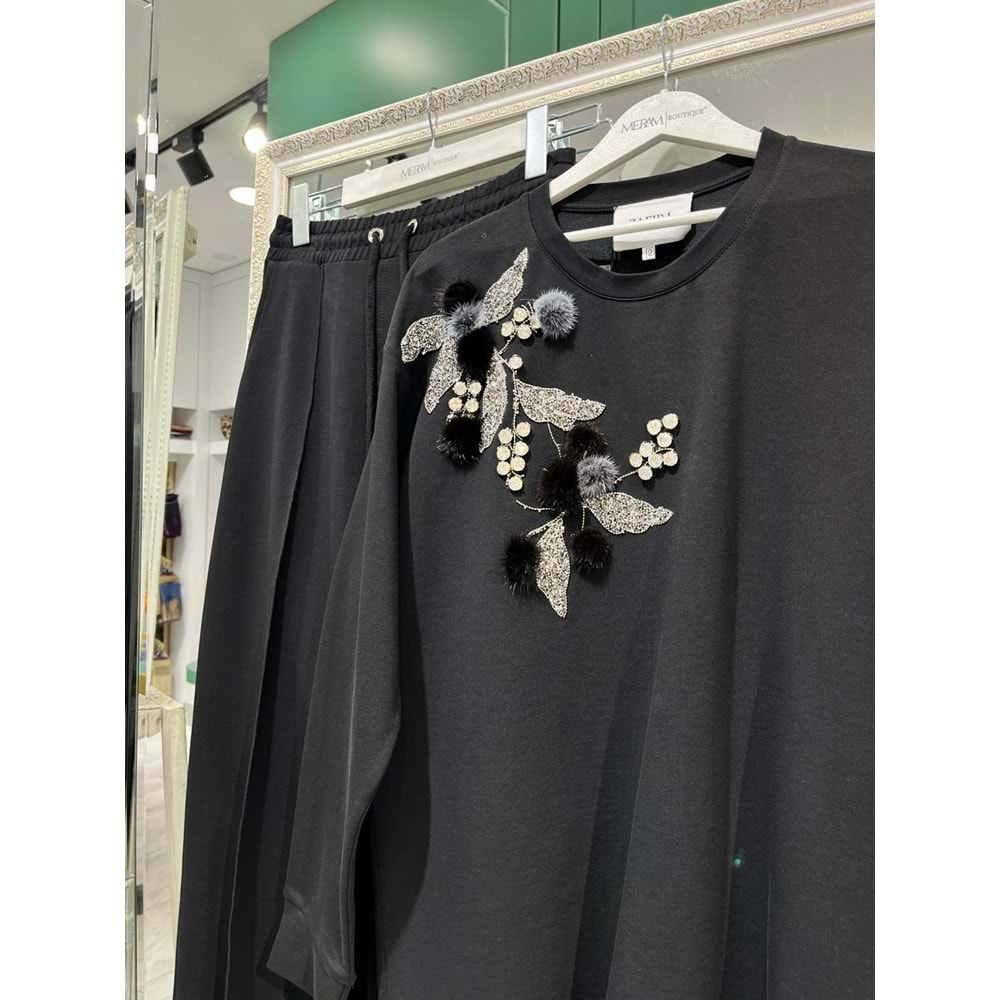 ZAFİRA VALERIA İKİLİ TAKIM - SİYAH - 2