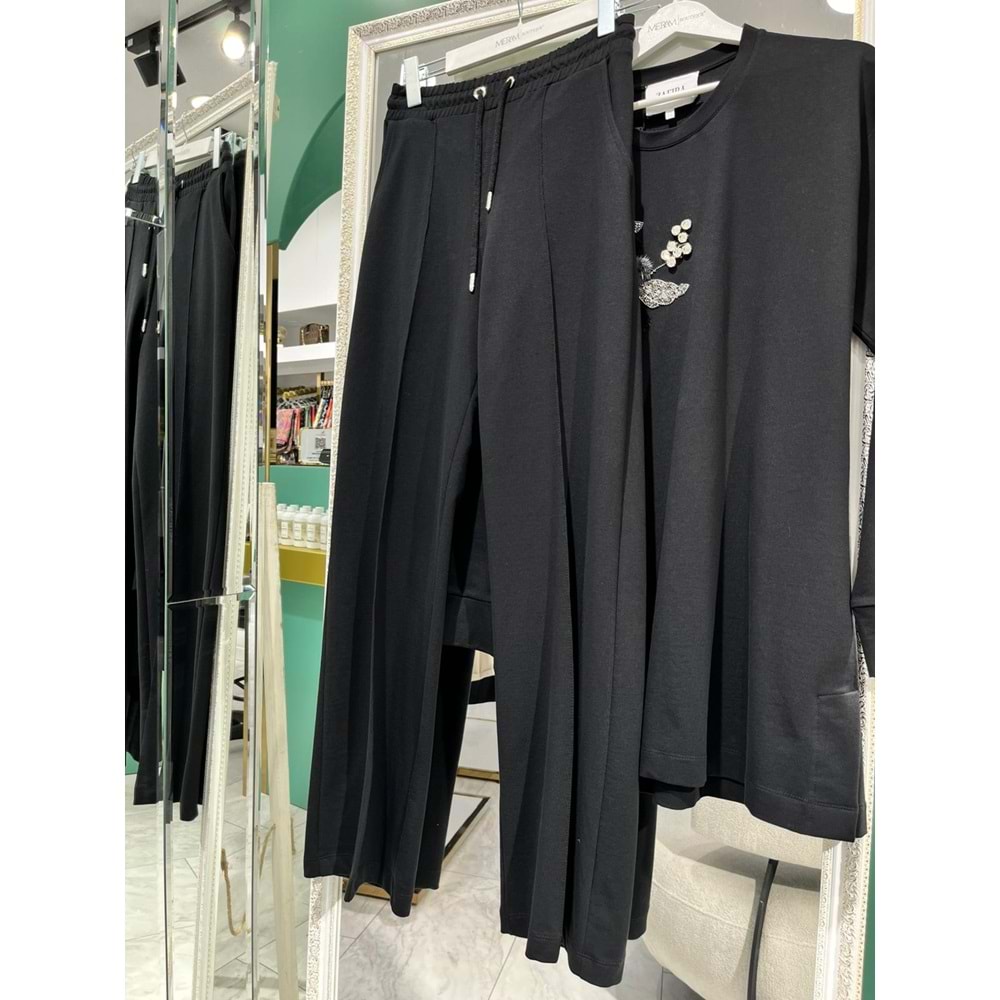 ZAFİRA VALERIA İKİLİ TAKIM - SİYAH - 2