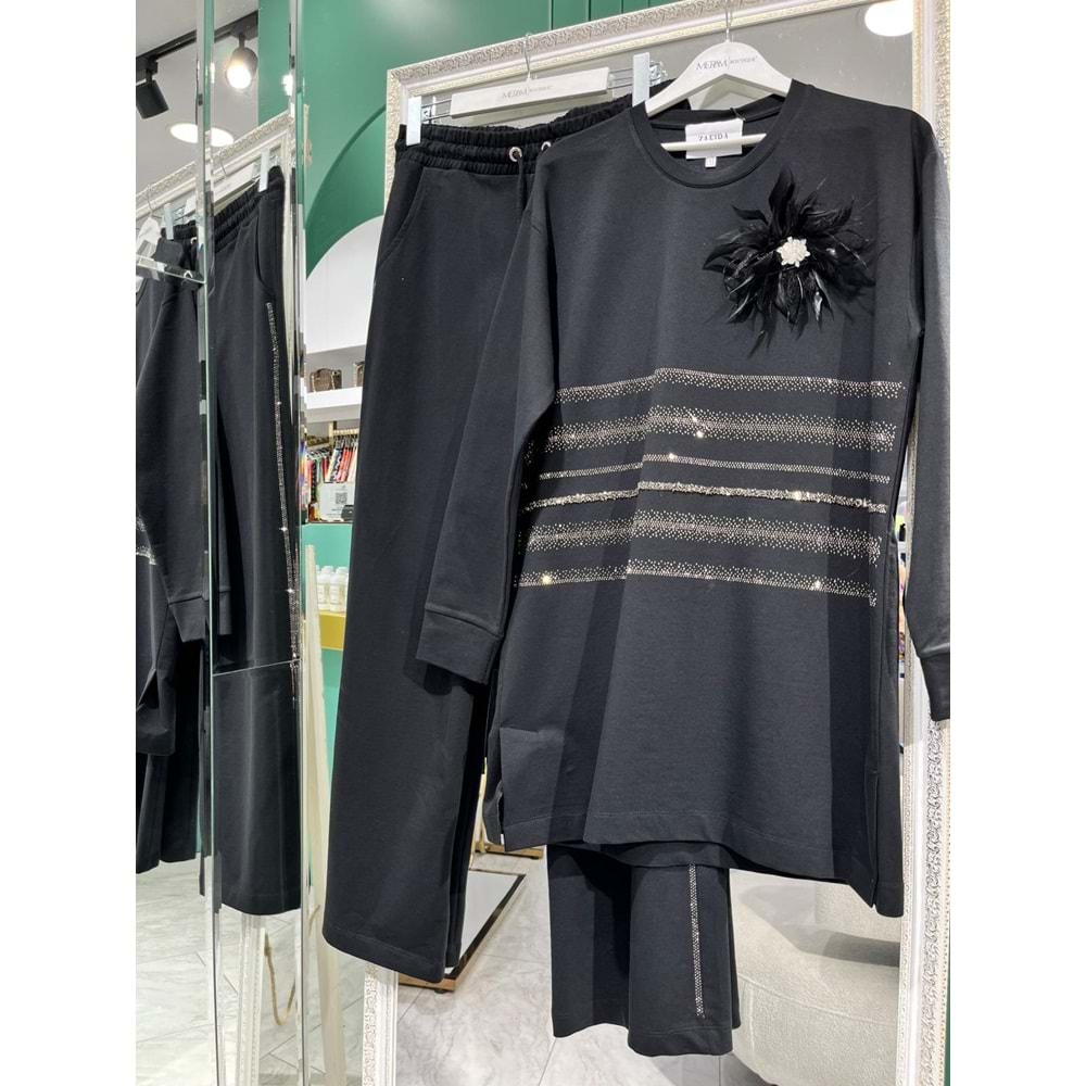 ZAFİRA CARLEEN İKİLİ TAKIM - SİYAH - 2