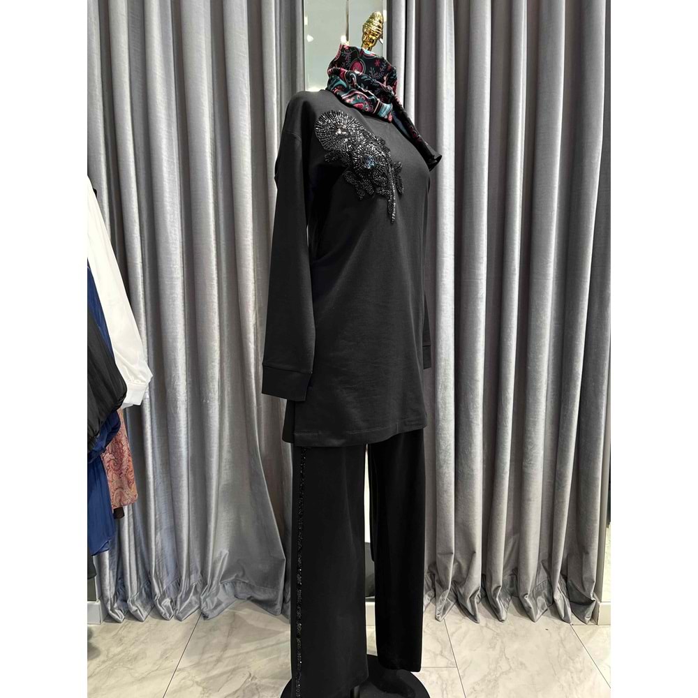 ZAFİRA KATHY İKİLİ TAKIM - SİYAH - 2