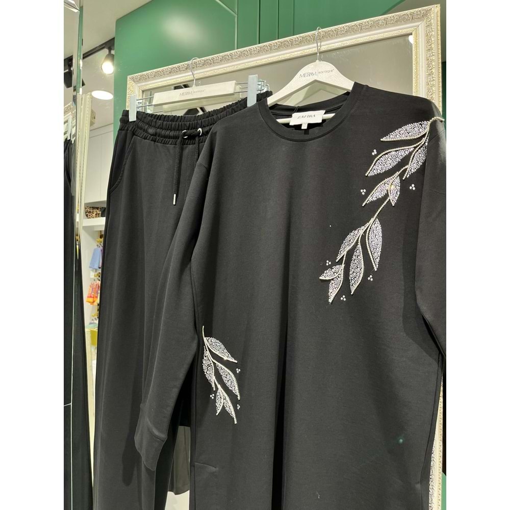 ZAFİRA JADE İKİLİ TAKIM - SİYAH - 2