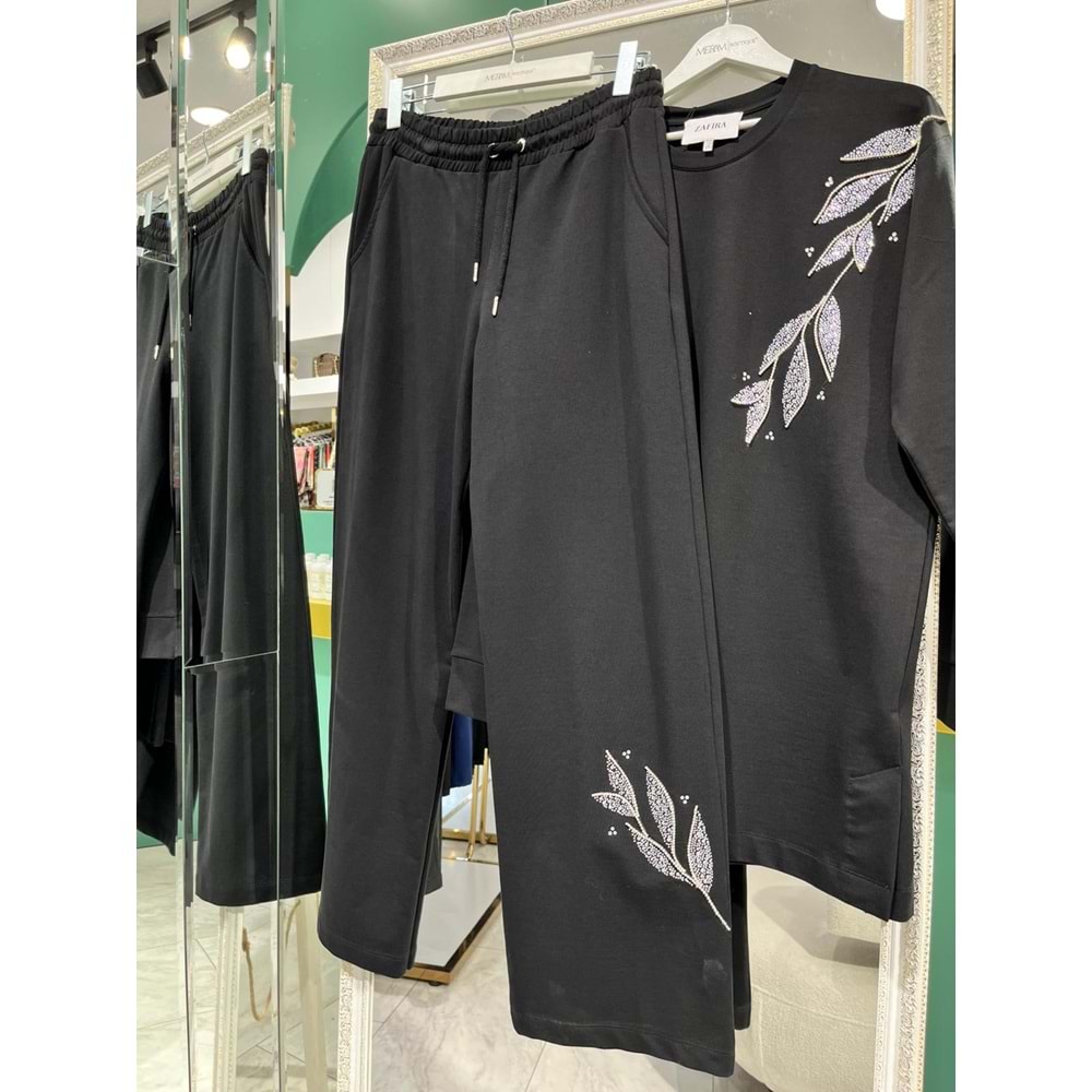 ZAFİRA JADE İKİLİ TAKIM - SİYAH - 2