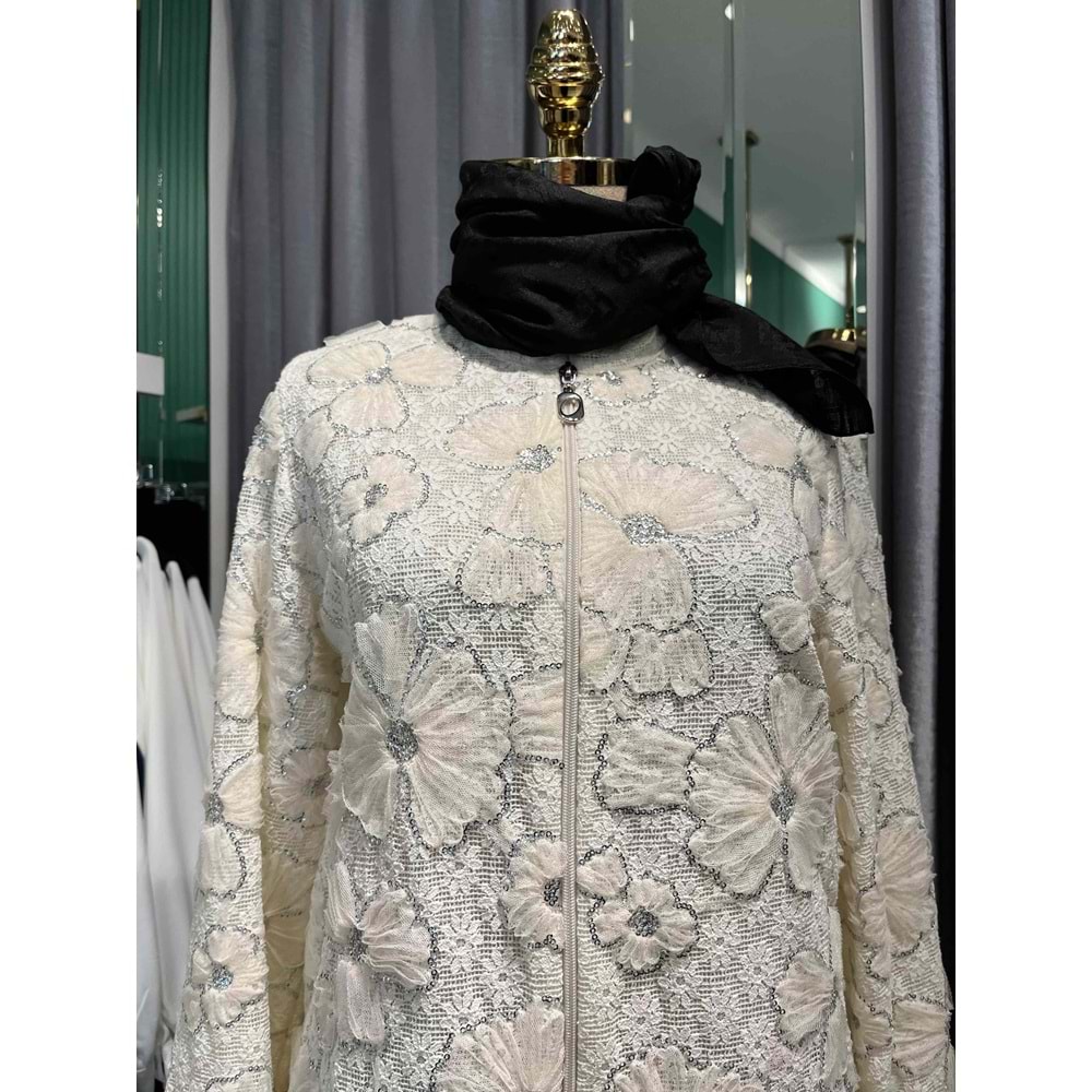 SELİNADA GÜPÜRLÜ GİYÇIK - EKRU - 40