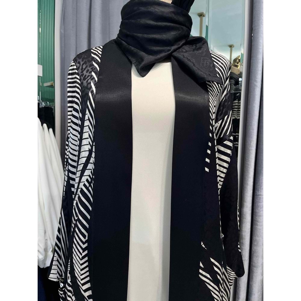 ZÜHRE CRİSP TAKIM - SİYAH-BEYAZ - 3