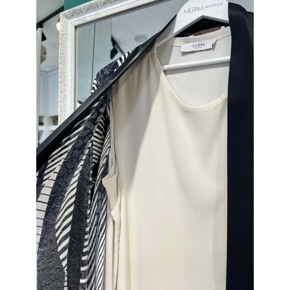 ZÜHRE CRİSP TAKIM - SİYAH-BEYAZ - 3