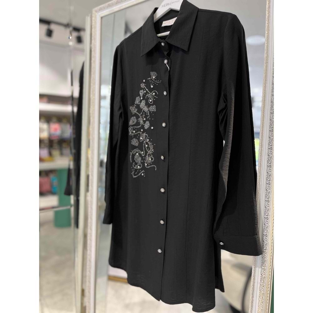 YELDA ÇİLEK TUNİK 1042 - SİYAH - 3