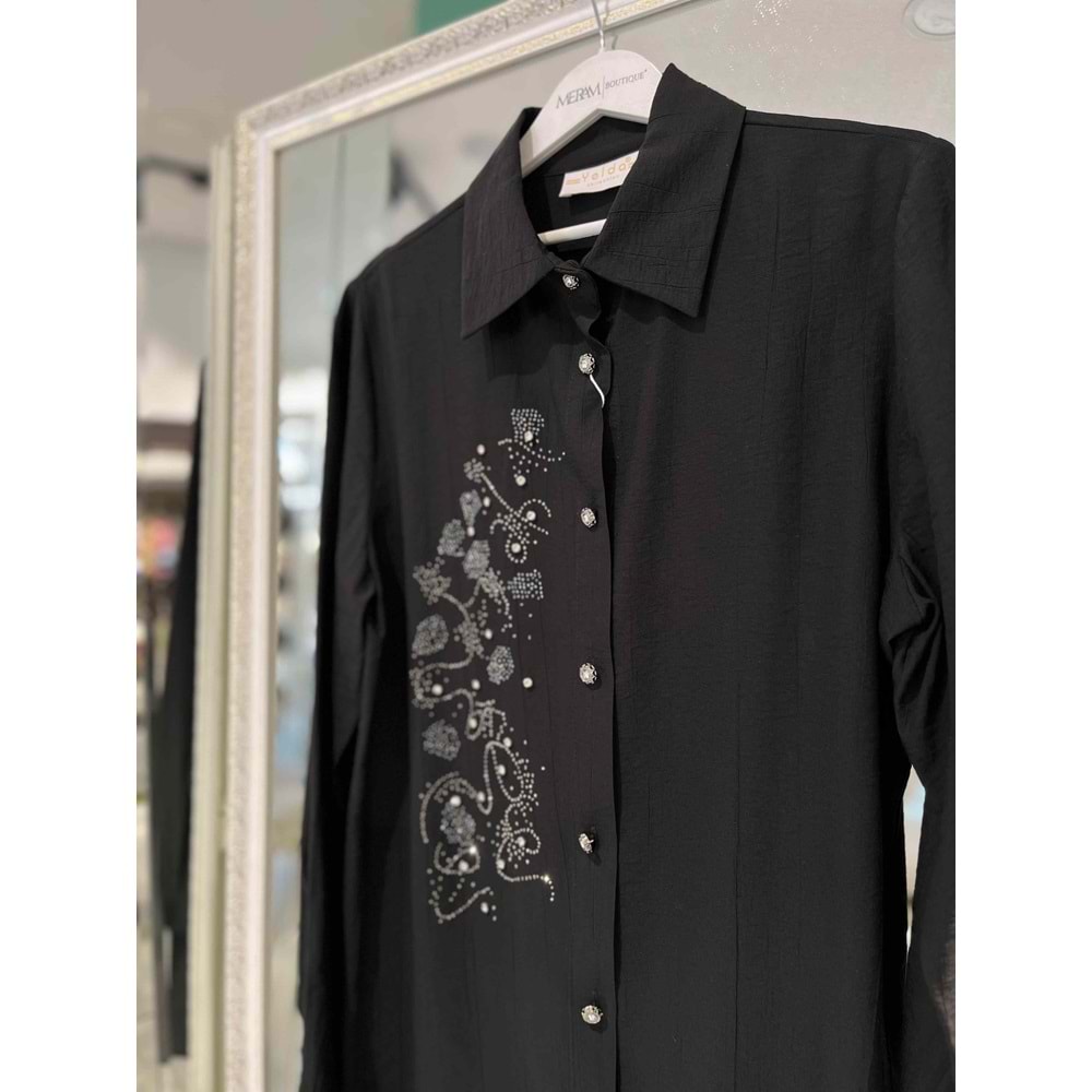 YELDA ÇİLEK TUNİK 1042 - SİYAH - 3