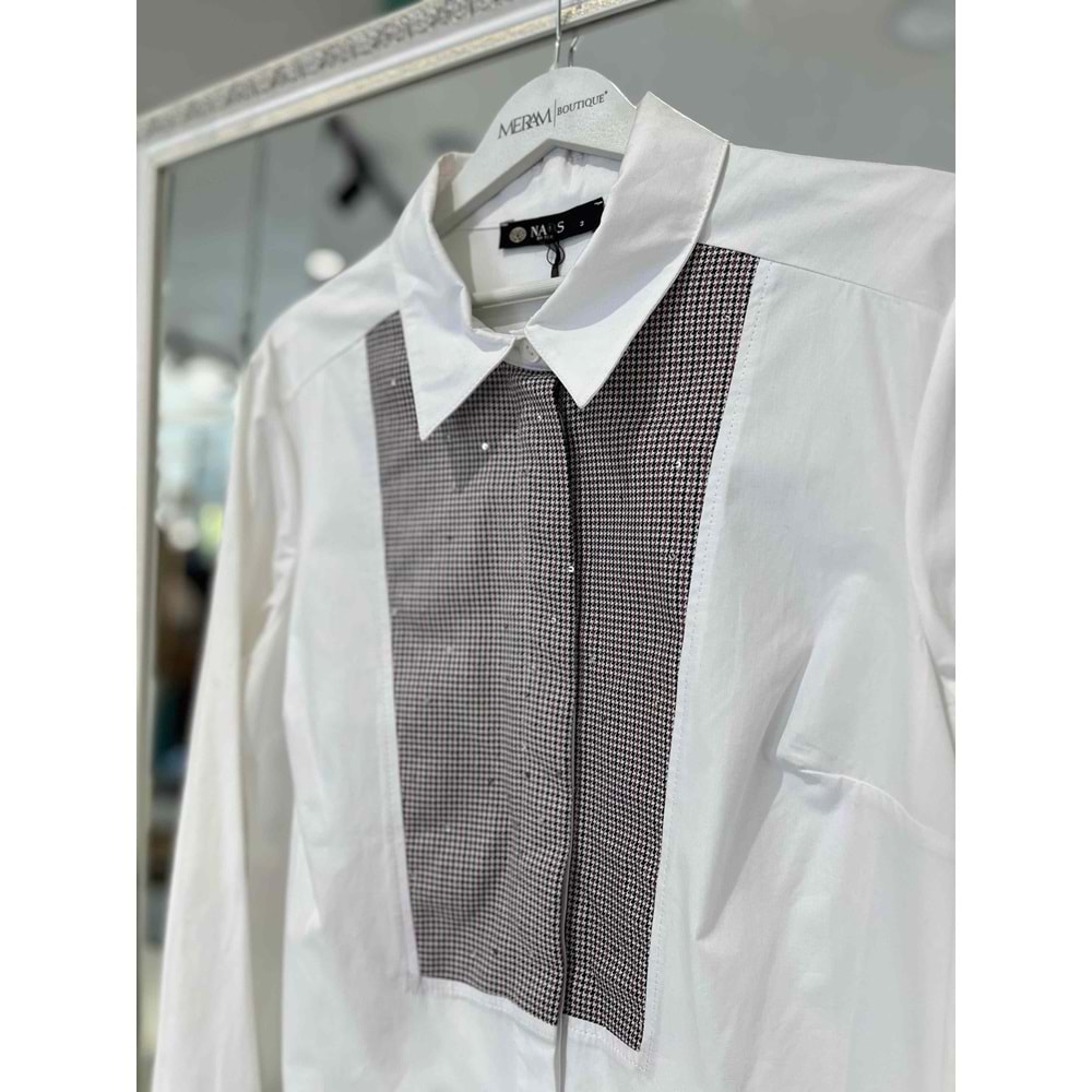 NARS GÖMLEK PAYETLİ KAZAYAĞI - BEYAZ - 3