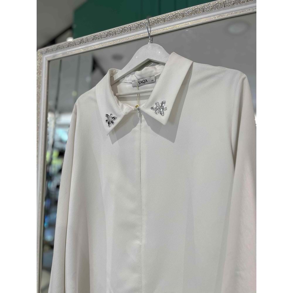 YAQA VARESE GÖMLEK - BEYAZ - 44