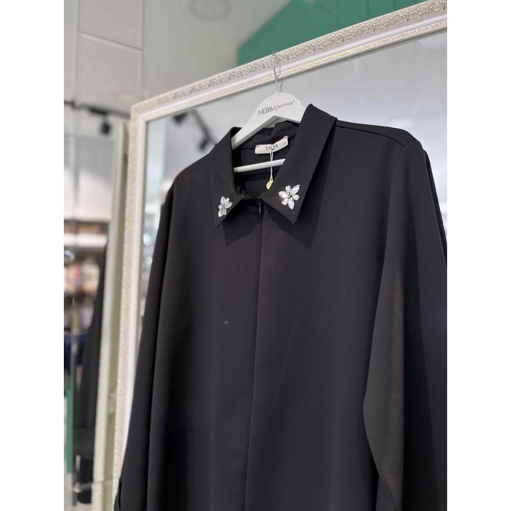 YAQA VARESE GÖMLEK - SİYAH - 42