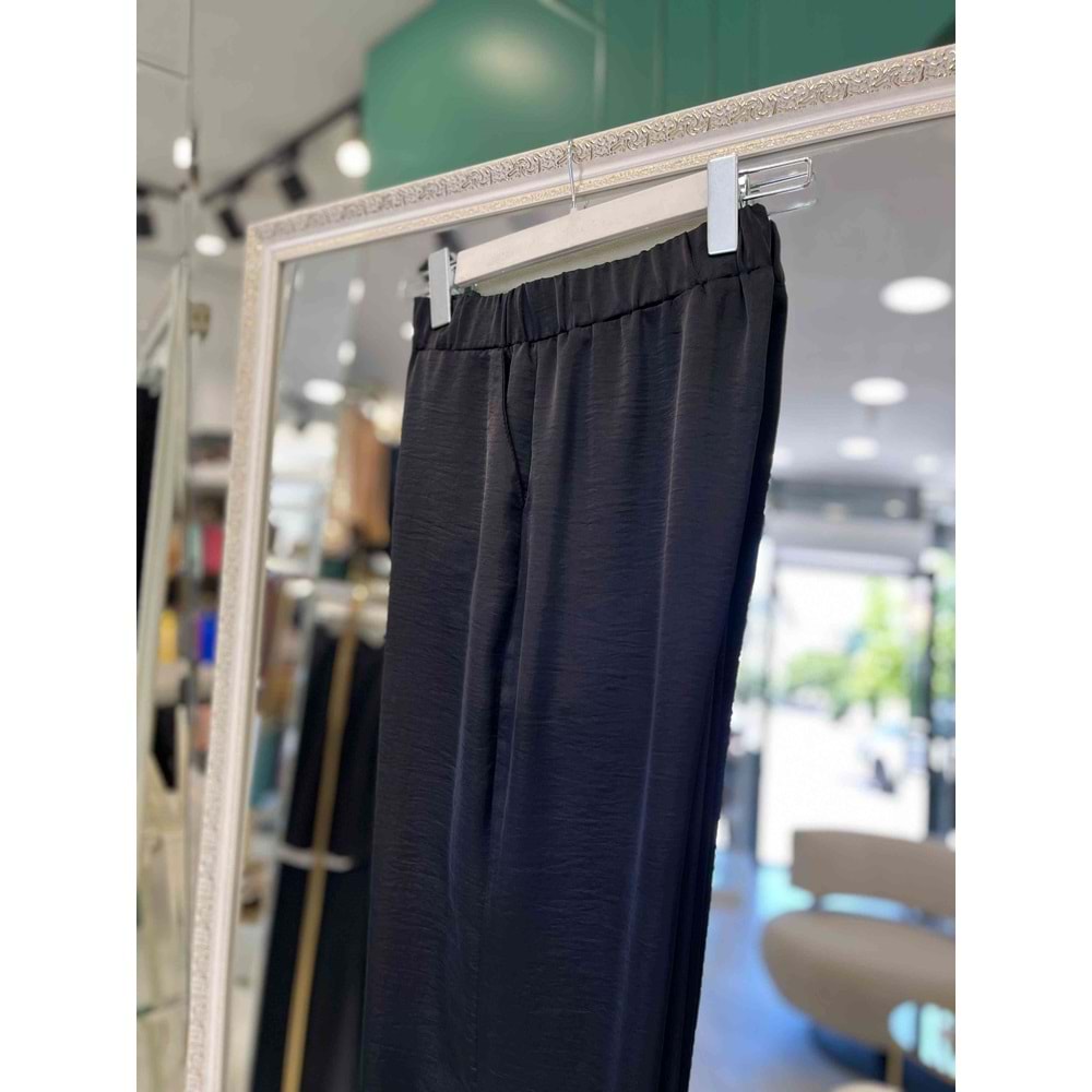 SELİNADA SATEN PANTOLON - SİYAH - 40