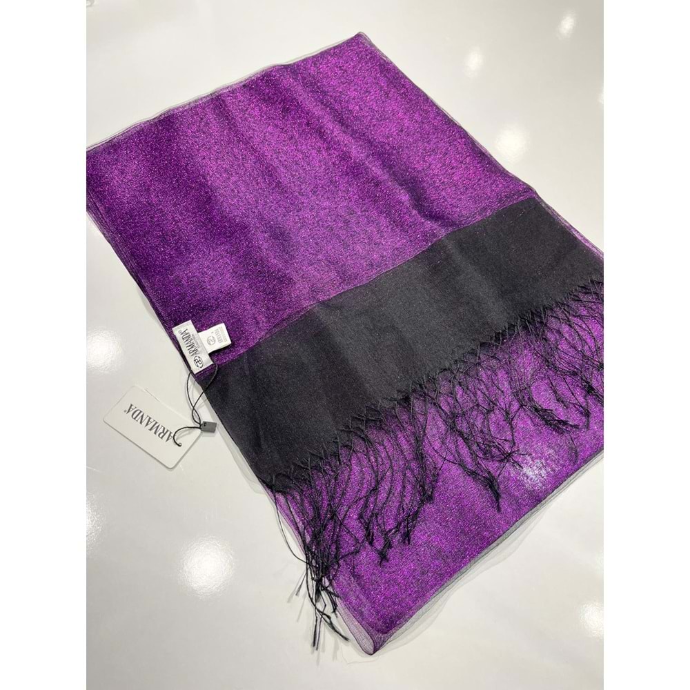 ARMANDA SİMLİ TÜL ŞAL %30 İPEK - 9