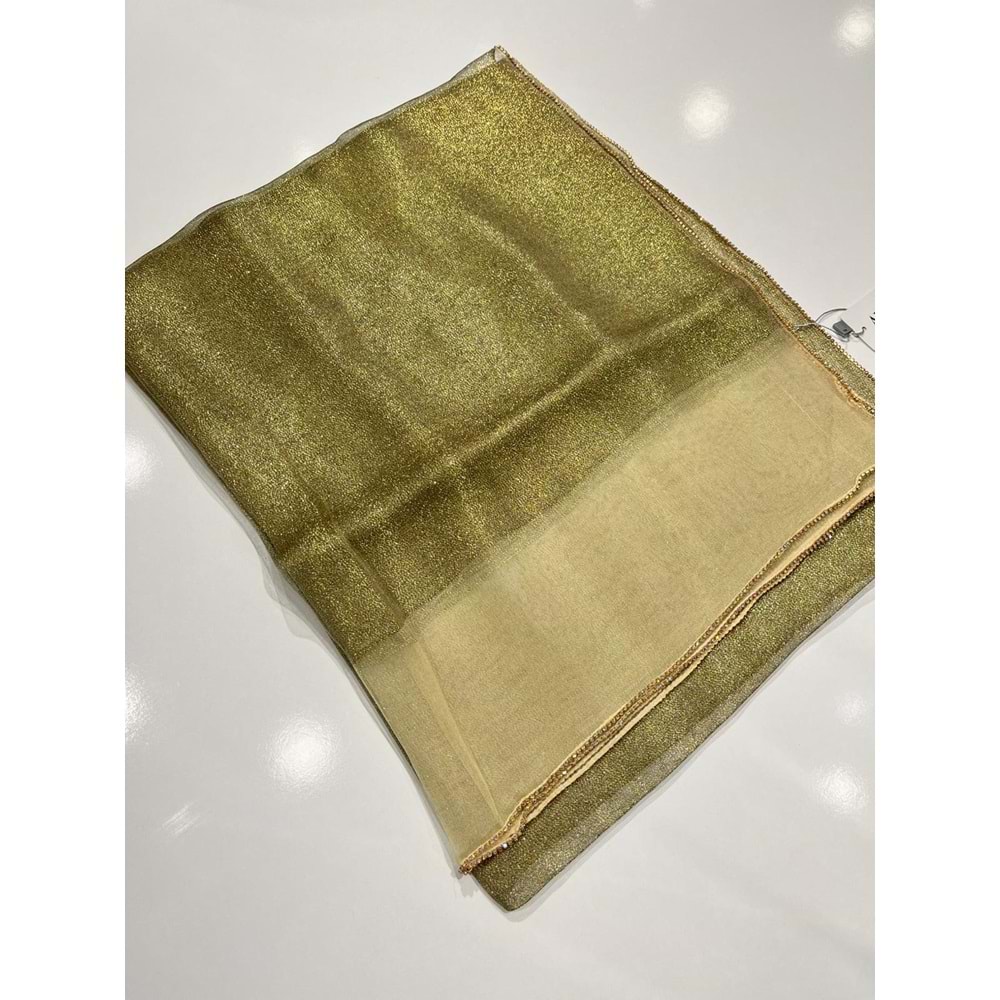 ARMANDA TAŞLI SİMLİ TÜL ŞAL %30 İPEK - 1