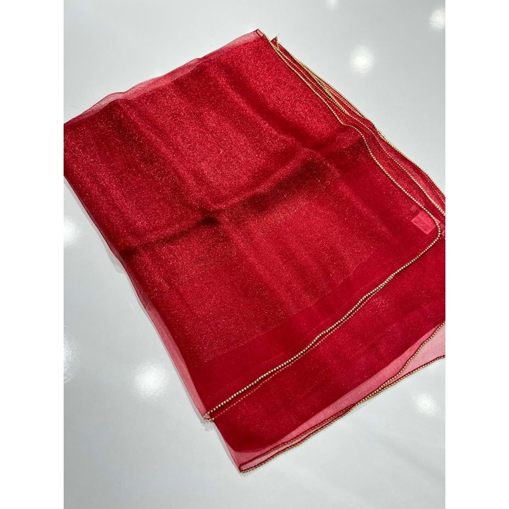 ARMANDA TAŞLI SİMLİ TÜL ŞAL %30 İPEK - 4