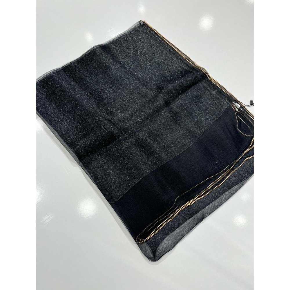 ARMANDA TAŞLI SİMLİ TÜL ŞAL %30 İPEK - 11