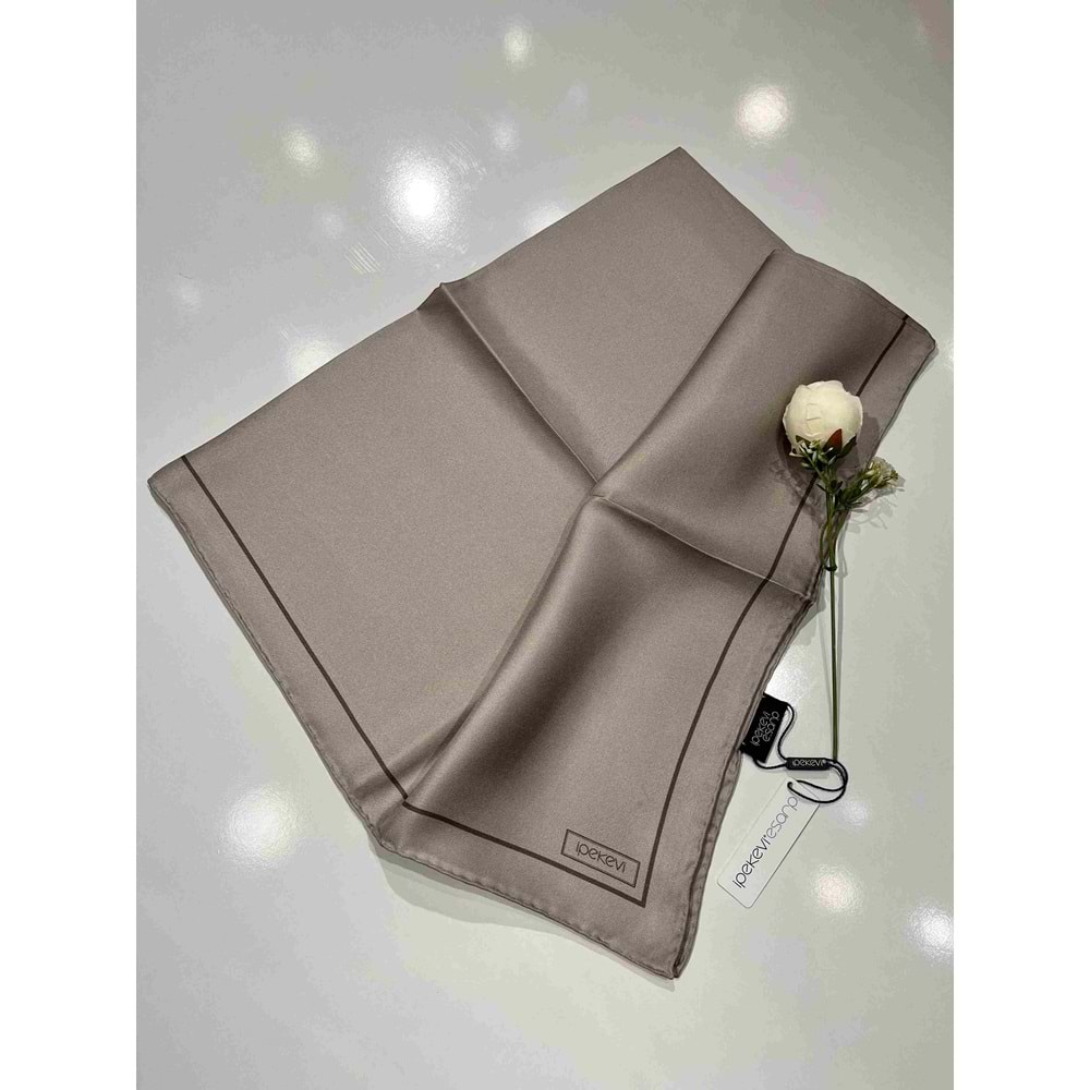 İPEKEVİ DÜZ RENK EŞARP - 14