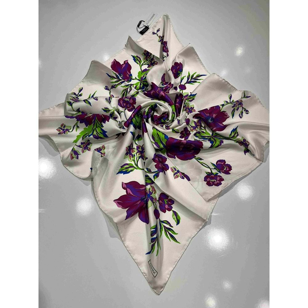 İPEKEVİ DESENLİ EŞARP - 12