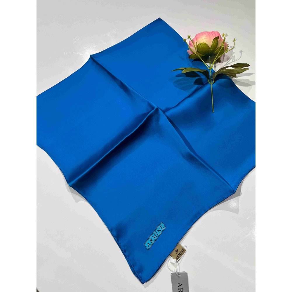 ARMİNE DÜZ RENK İPEK EŞARP - 3