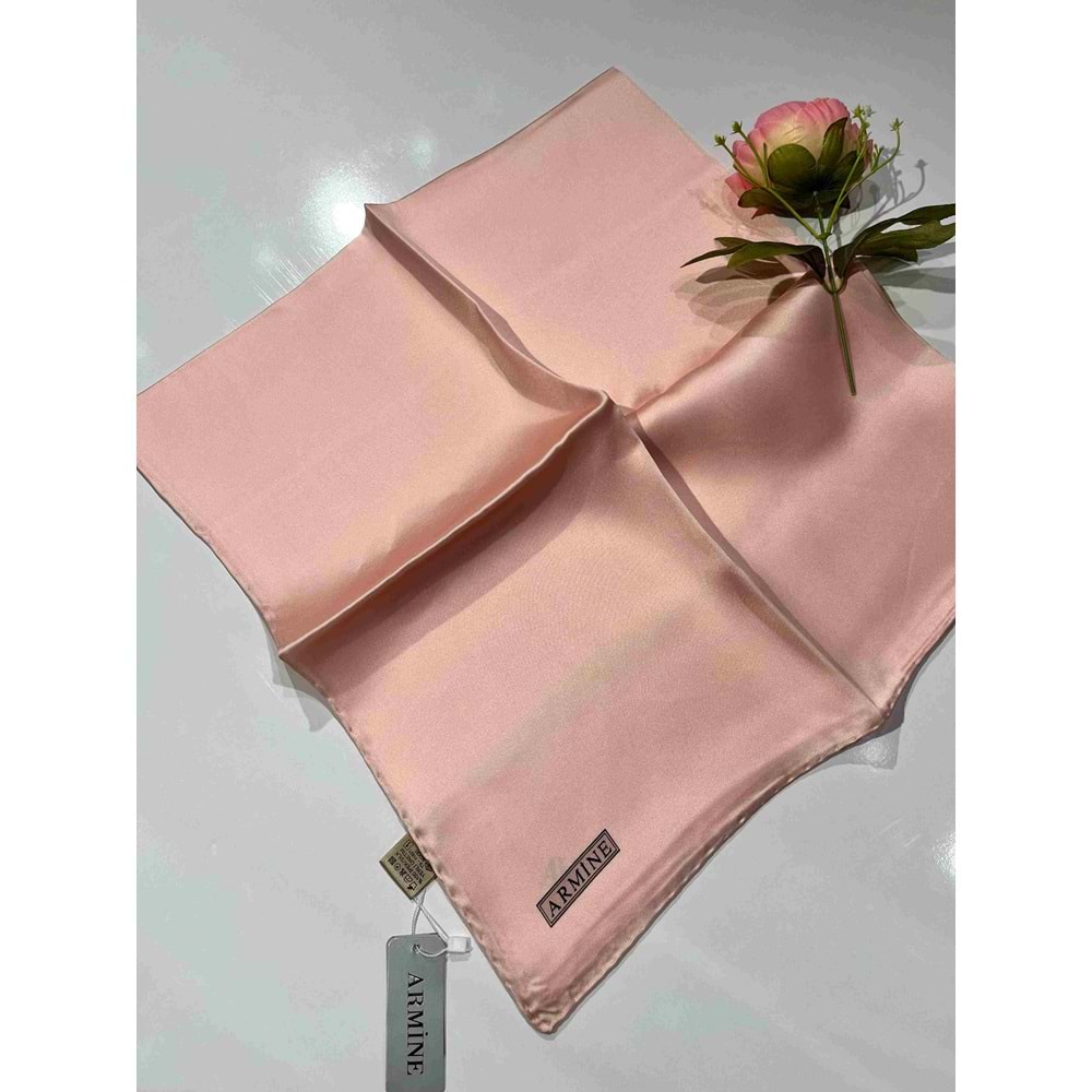 ARMİNE DÜZ RENK İPEK EŞARP - 18