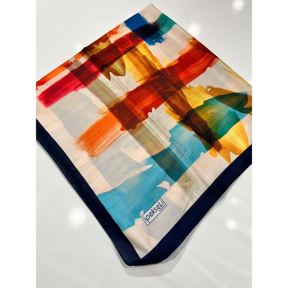 İPEKSELİ PAMUKLU EŞARP SPOR DESEN - 4