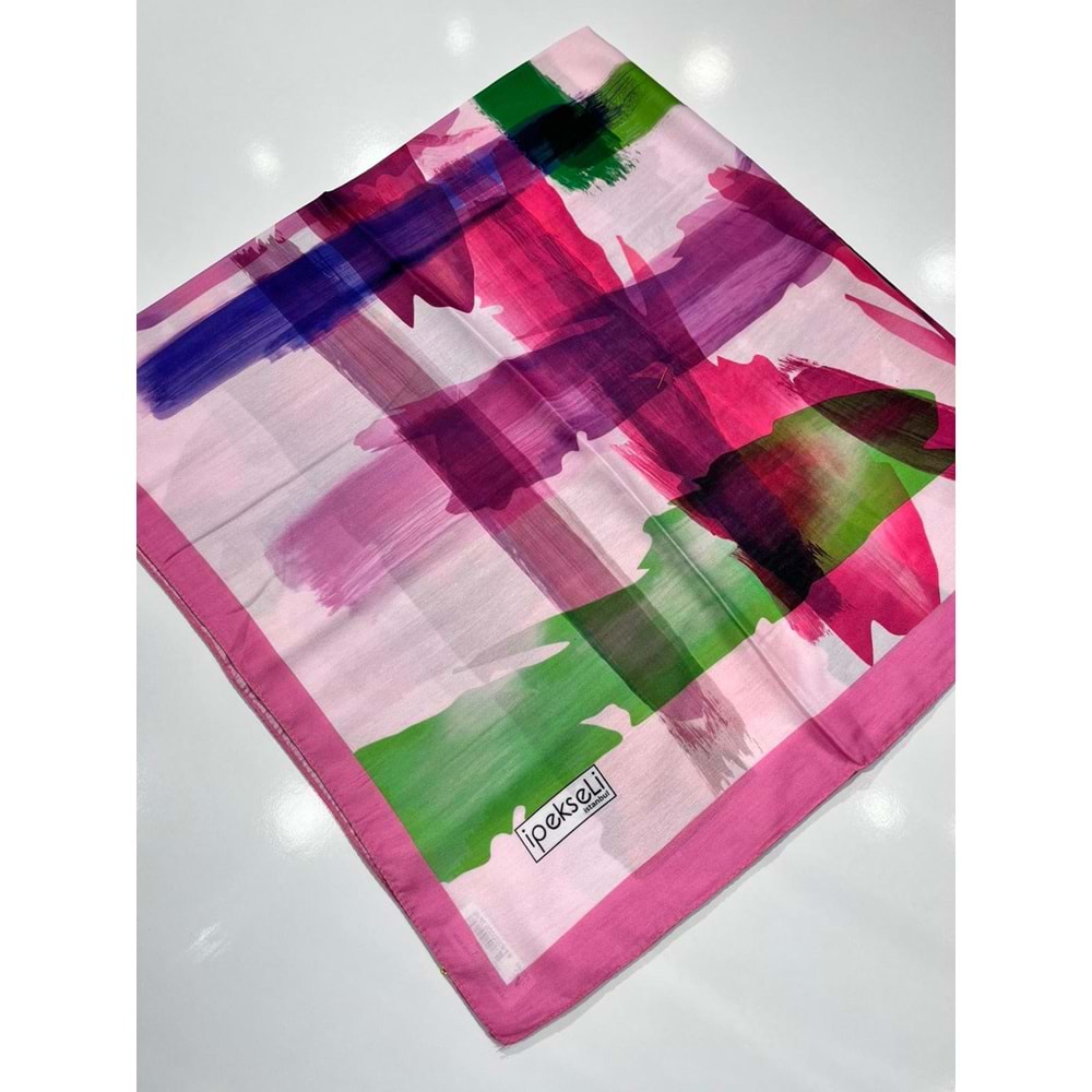 İPEKSELİ PAMUKLU EŞARP SPOR DESEN - 9