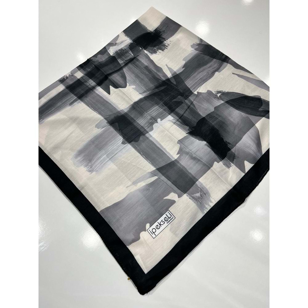 İPEKSELİ PAMUKLU EŞARP SPOR DESEN - 10