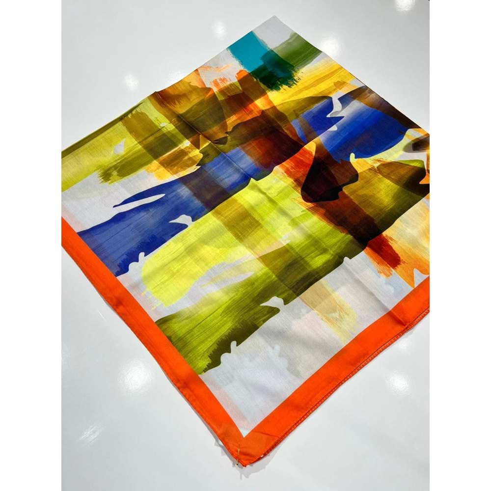 İPEKSELİ PAMUKLU EŞARP SPOR DESEN - 12