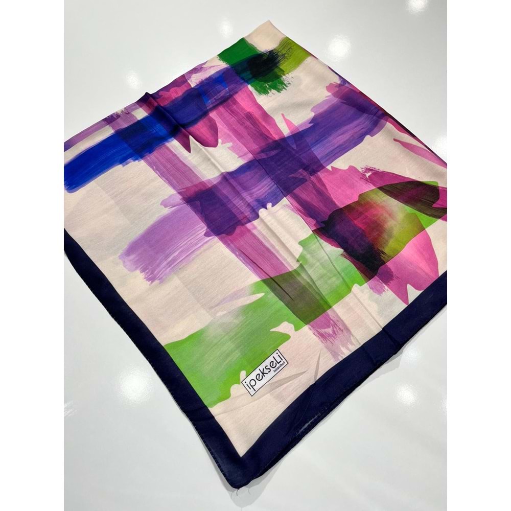 İPEKSELİ PAMUKLU EŞARP SPOR DESEN - 14