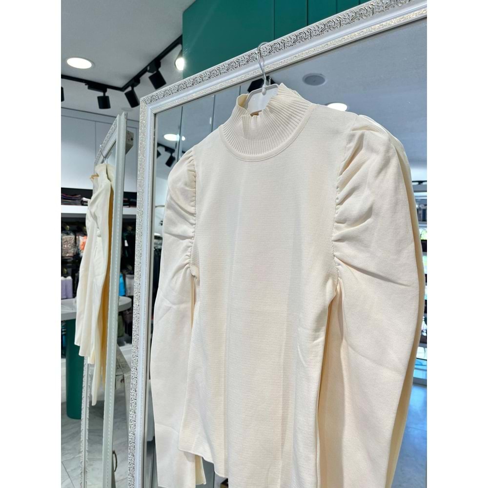 JOY IN JOY PRENSES KOL TRİKO BODY - BEJ - STANDART