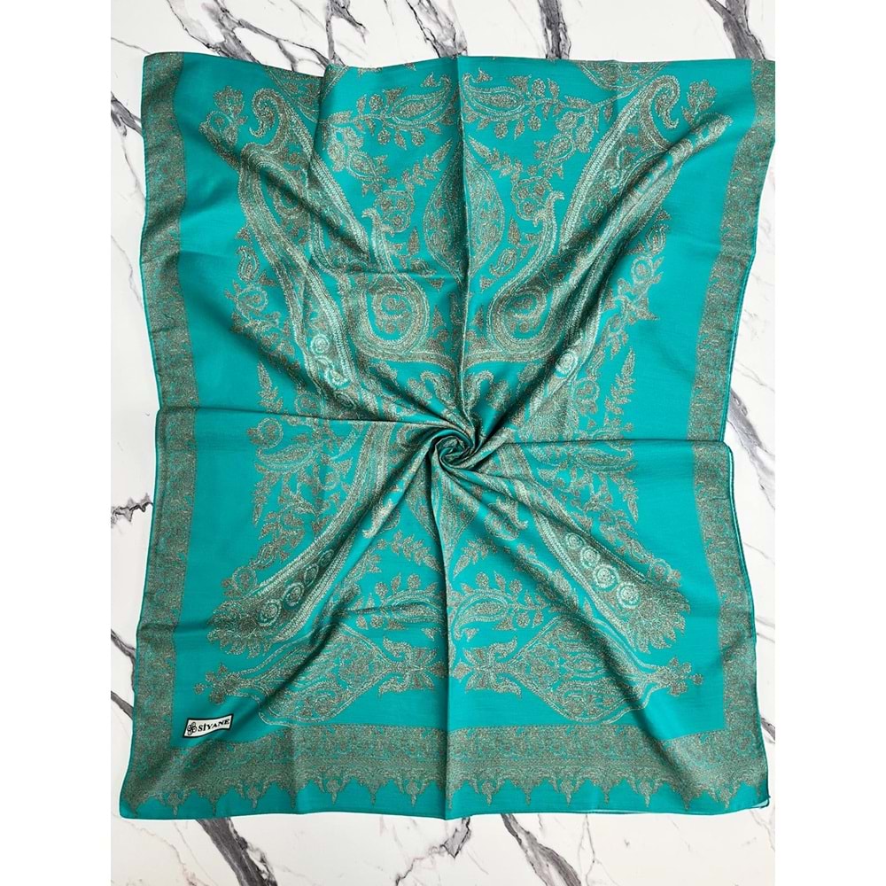 SİYANE ŞAL DESEN PAMUKLU ŞAL - 7