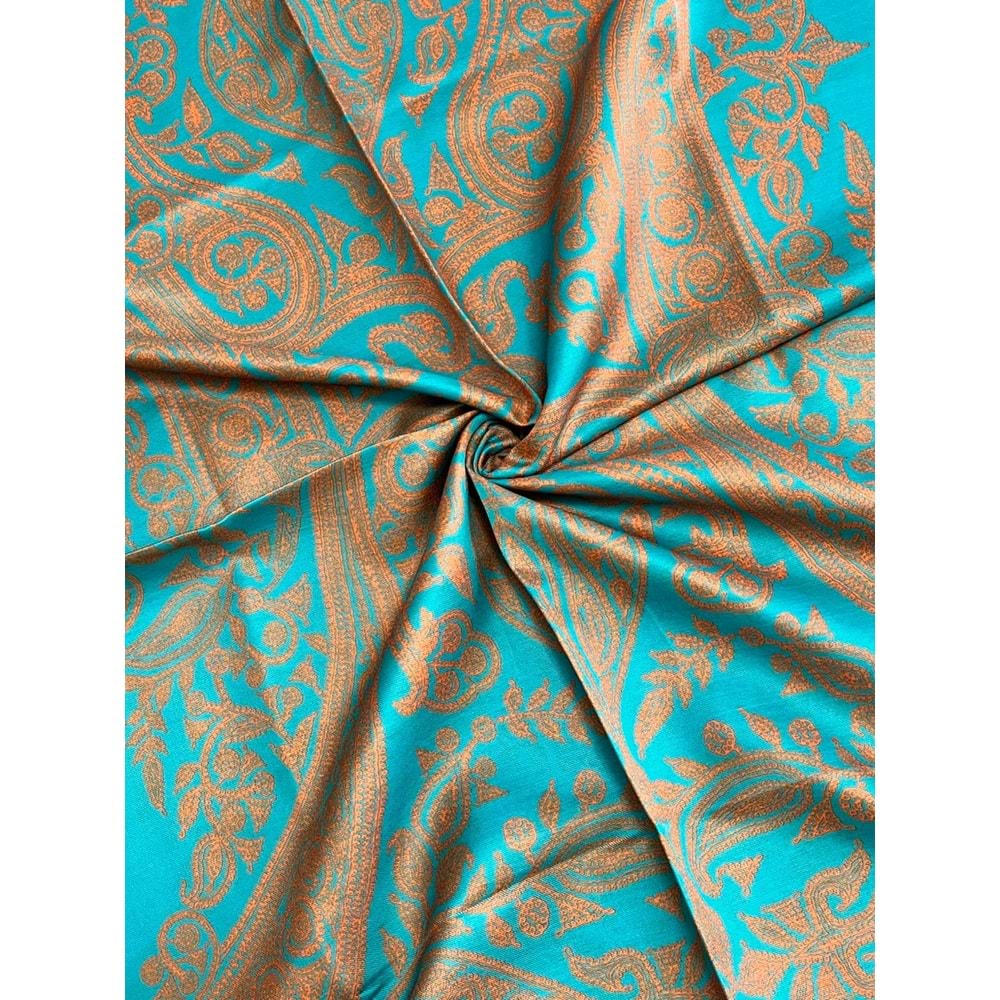 SİYANE ŞAL DESEN PAMUKLU ŞAL - 8