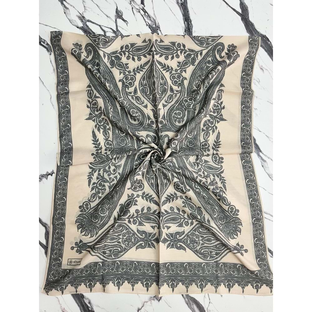 SİYANE ŞAL DESEN PAMUKLU ŞAL - 11