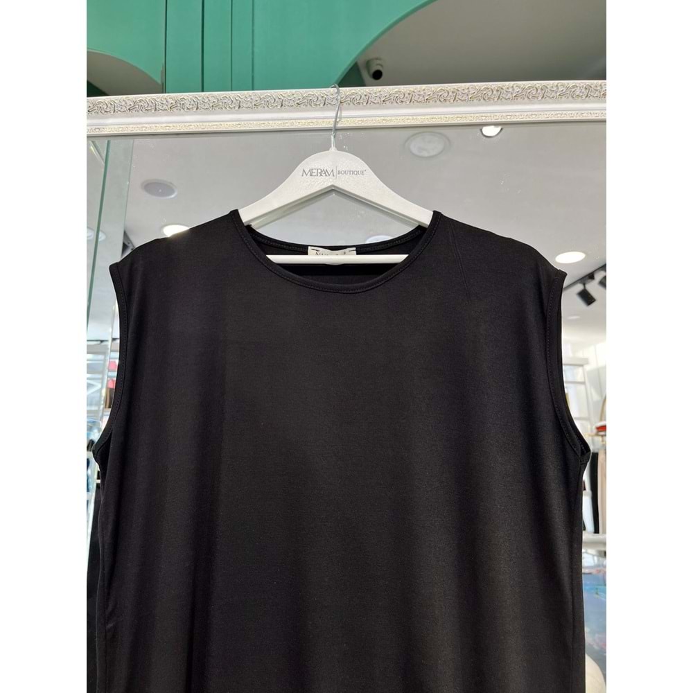 NURGÜN SIFIR KOLLU PENYE İÇLİK - SİYAH - XXL