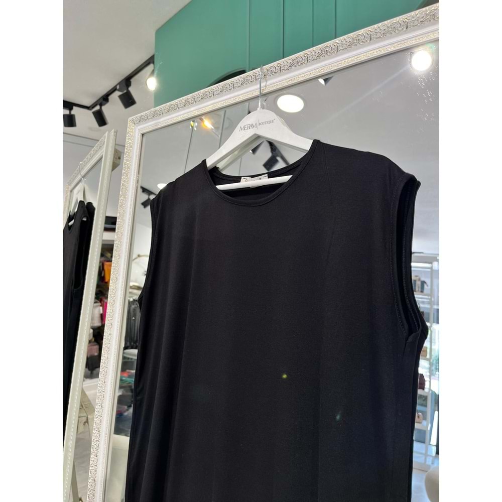 NURGÜN SIFIR KOLLU PENYE İÇLİK - SİYAH - XXL