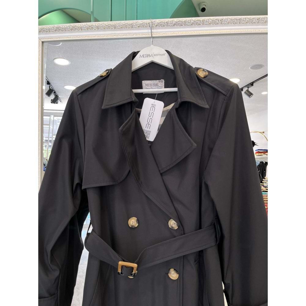 MRM TRENÇKOT SPOR TARZ 4049 - SİYAH - XXL