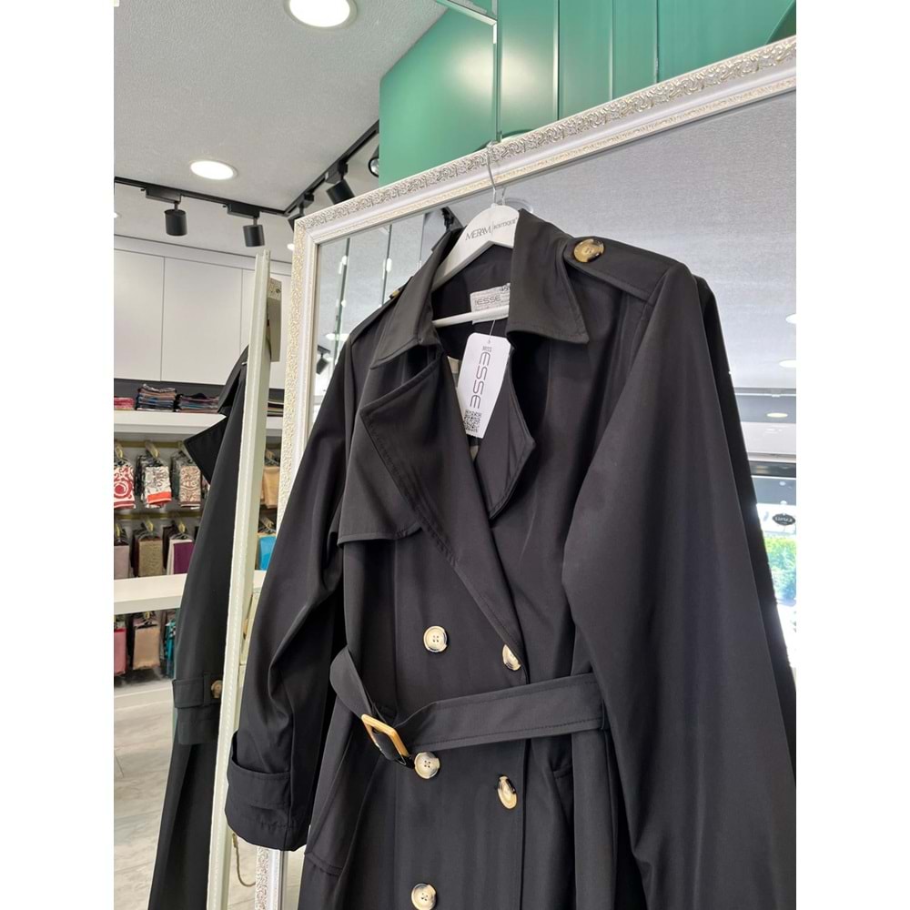 MRM TRENÇKOT SPOR TARZ 4049 - SİYAH - XXL