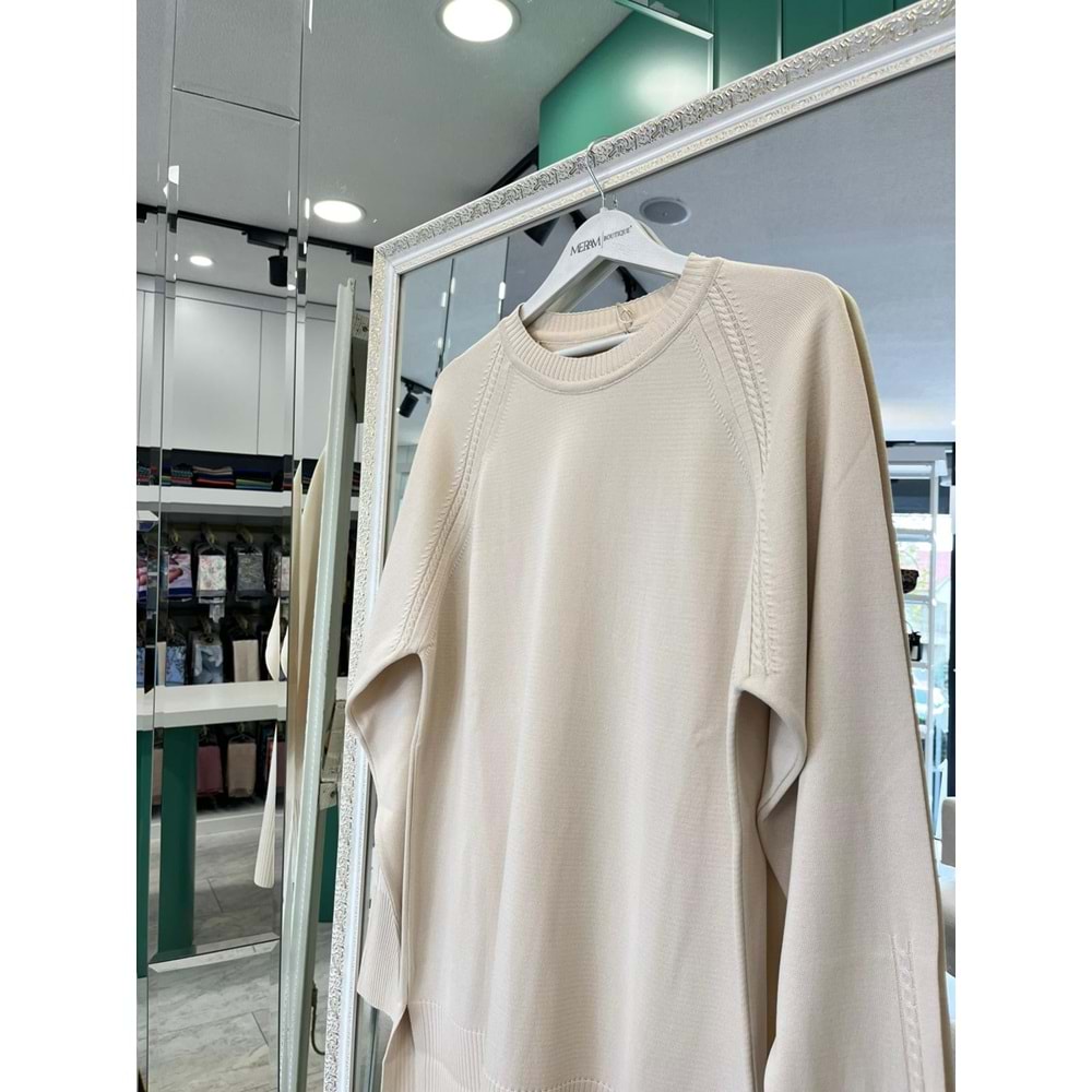 ADN MERSERİZE TUNİK SAÇ ÖRGÜLÜ - TAŞ - 2