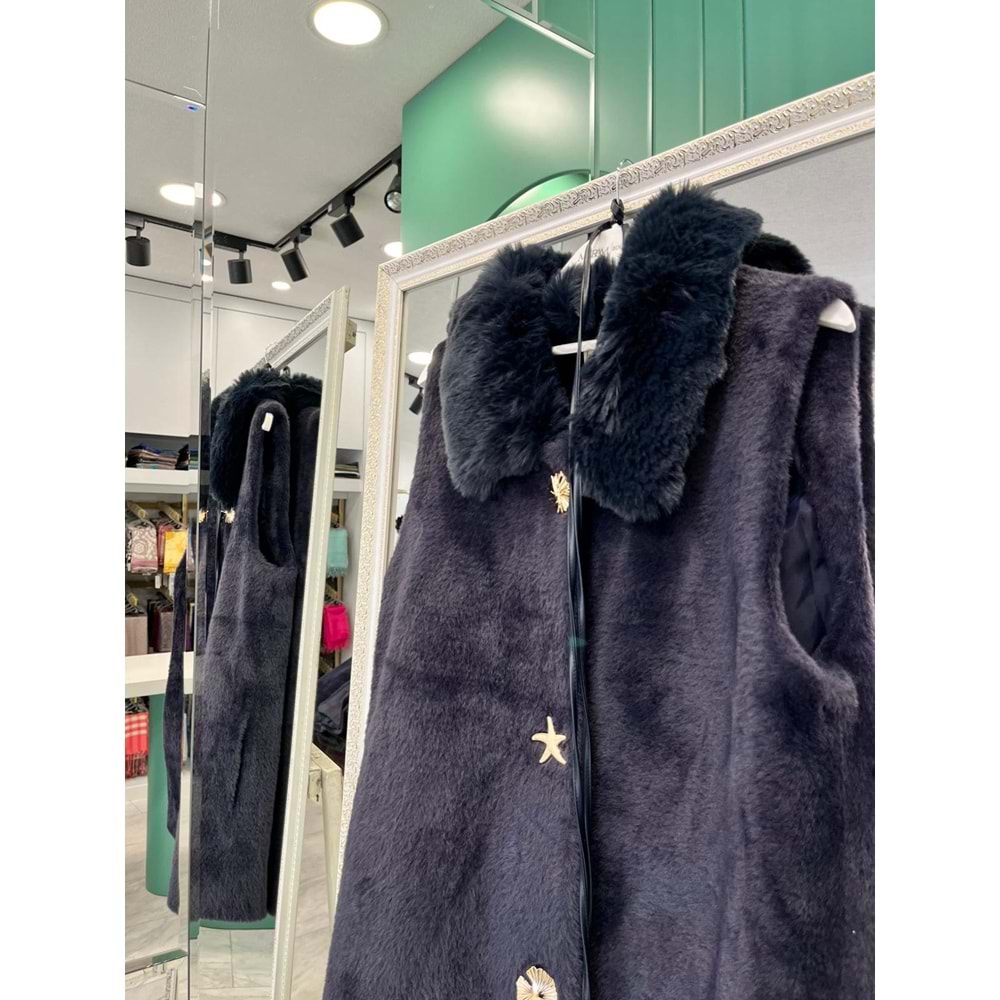 VATKATEX KÜRKLÜ ANGORA YELEK